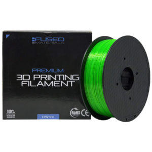 Fused-MaterialsFused-Materials-Transparent-Green-PETG-3D-Printer-Filament