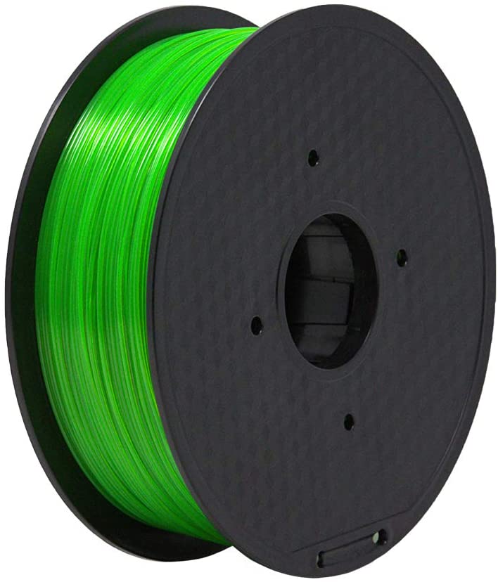 10 Meter/32.5 Ft PLA 3D Pen/3D Printer Filament, 1.75 mm Transparent Green