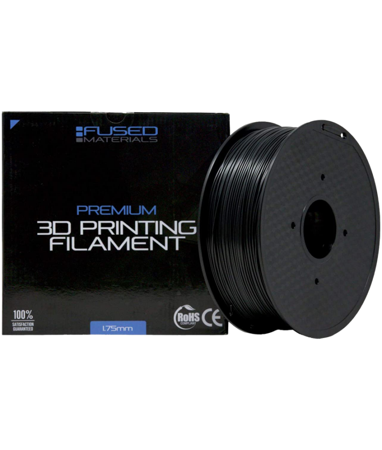 Fused Materials Black ASA 3D Printer Filament – 1kg Spool, 1.75mm, Dimensional Accuracy  /- 0.03 ...