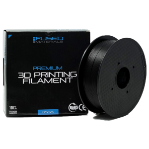 Fused Materials Black PLA 3D Printer Filament - 1kg Spool, 1.75mm, Dimensional Accuracy +/- 0.03 mm, (Black)