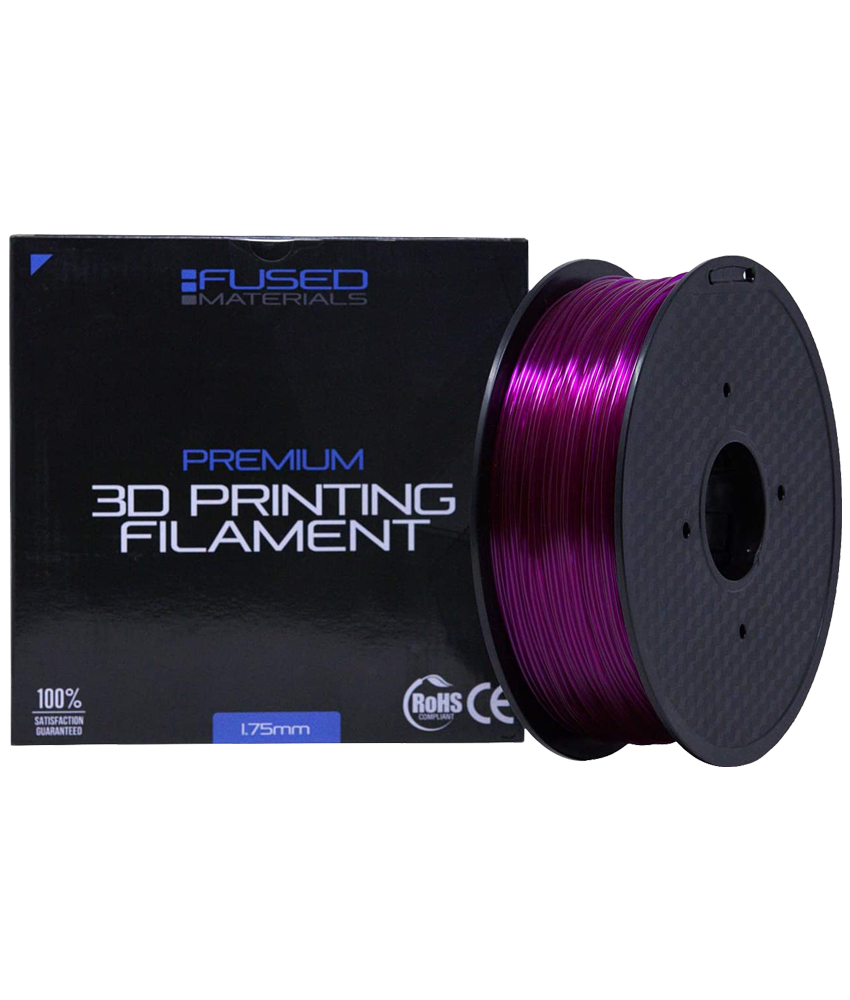 PETG Filament für 3D Drucker Printer 1,75 mm 1kg Transparent Blau 