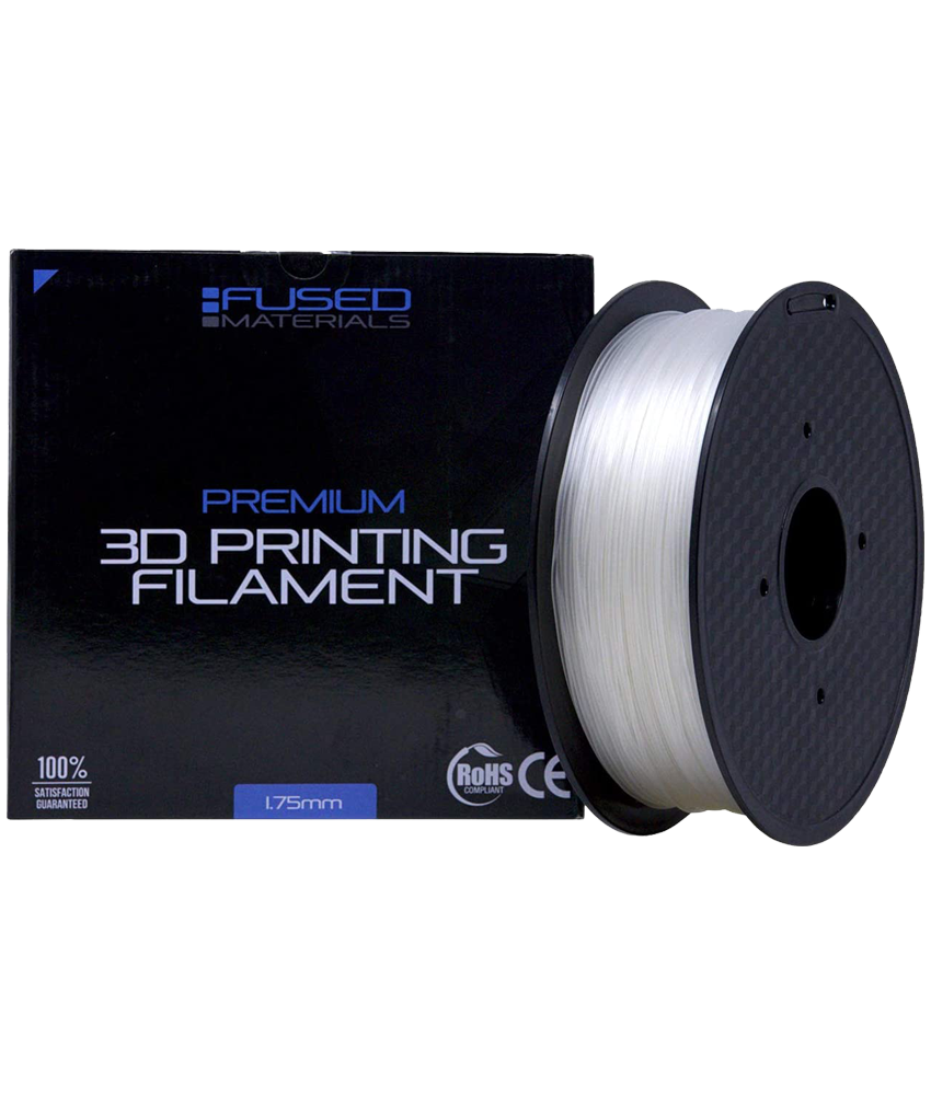 Fused Materials Transparent TPU 3D Printer Filament – 1kg Spool, 1.75mm,  Dimensional Accuracy +/- 0.03 mm, (Trans) –