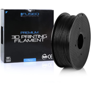 Fused Materials Fireproof Black ABS 3D Printer Filament - 1kg Spool, 1.75mm, Dimensional Accuracy 0.03 mm, (Black) 1