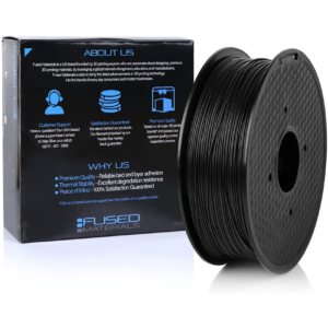 Fused Materials Fireproof Black ABS 3D Printer Filament - 1kg Spool, 1.75mm, Dimensional Accuracy 0.03 mm, (Black) 1