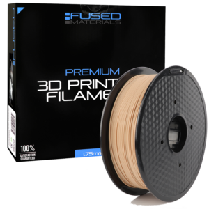 Fused Materials Wood PLA 3D Printer Filament - 1kg Spool, 1.75mm, Dimensional Accuracy +/- 0.03 mm, (Wood)